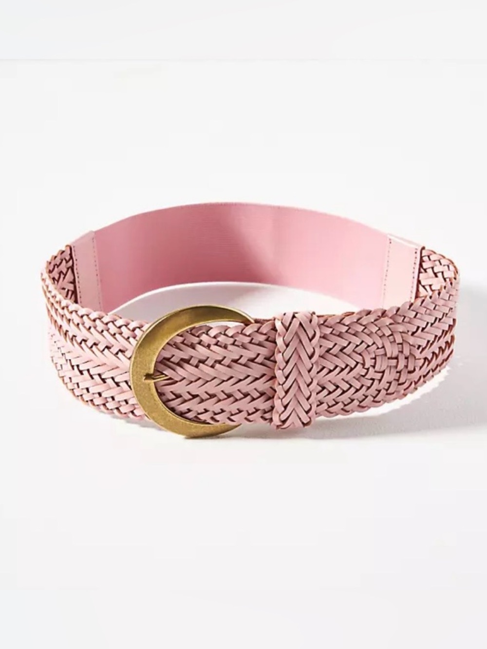 NWT Anthropologie The Sienna Leather Belt in Pink Size 3X